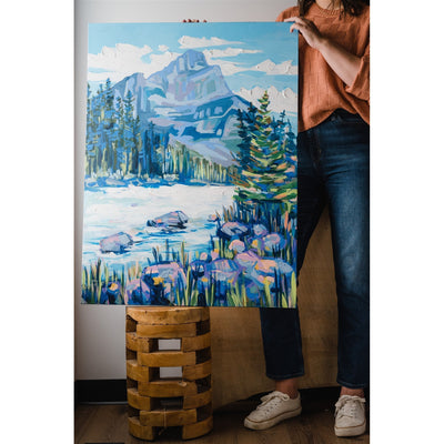 Mountain 17, 30x40-Original Painting-Amy Dixon Art + Design