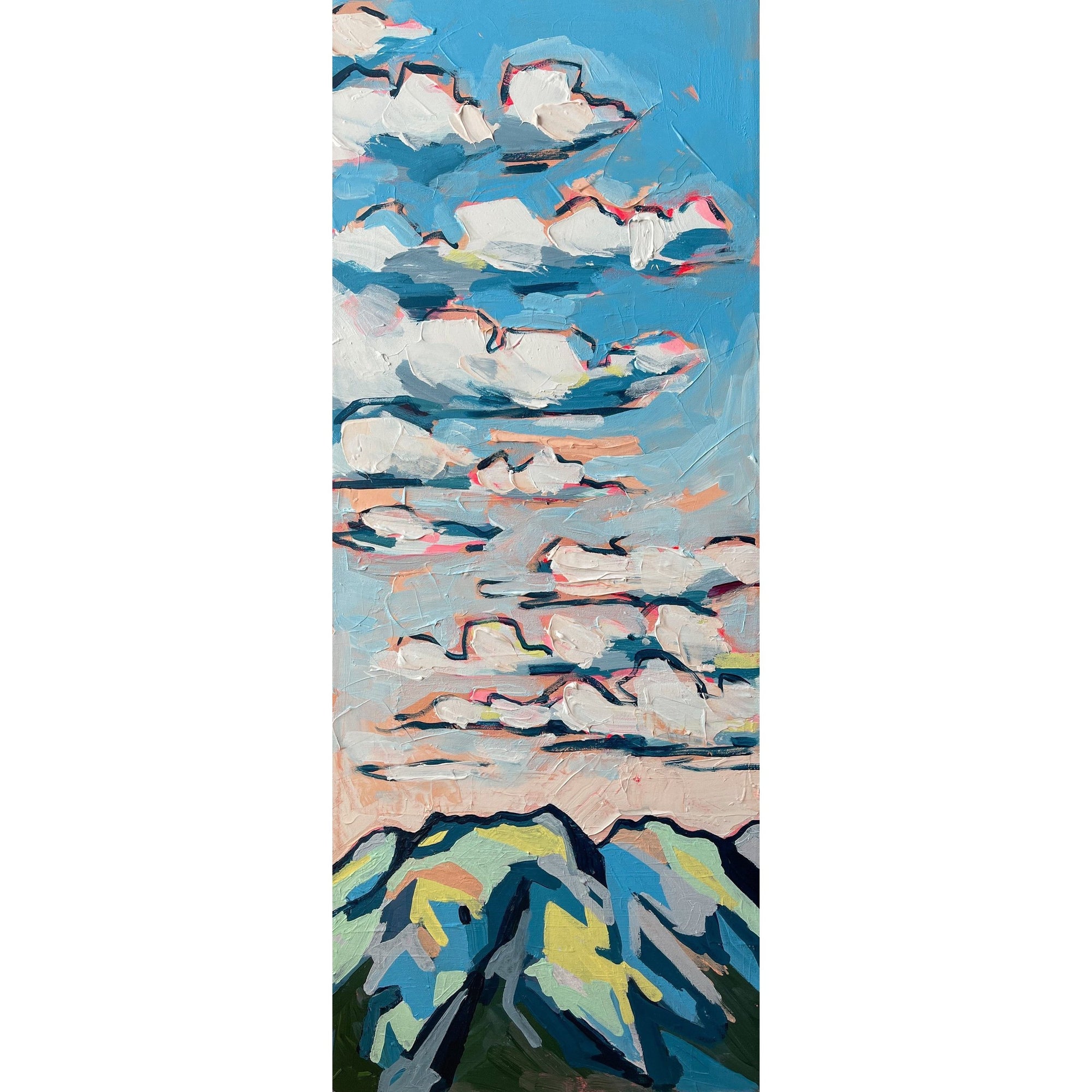 Kananaskis II | 12x30 | Acrylic on Canvas-Original Painting-Amy Dixon Art + Design