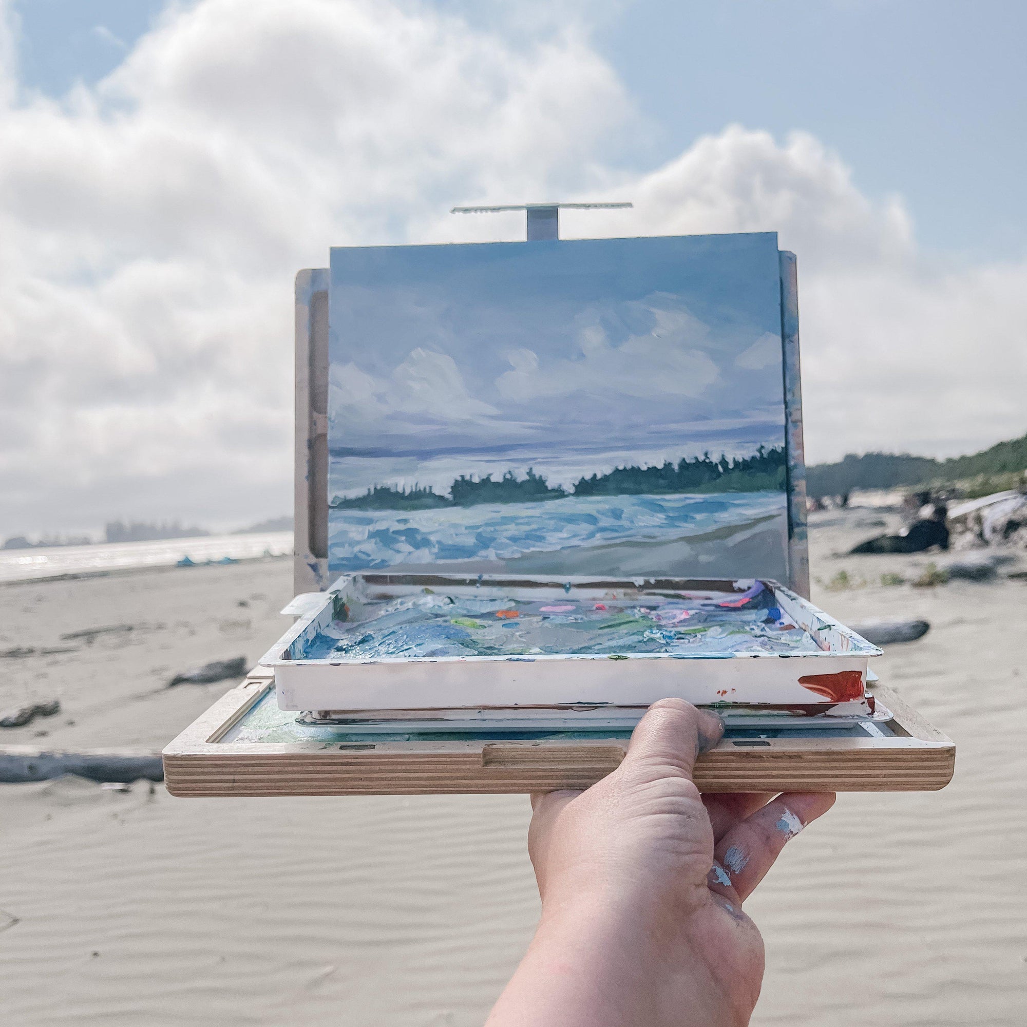 Long Beach I, Tofino | Original Painting | 8x10-Original Painting-Amy Dixon Art + Design