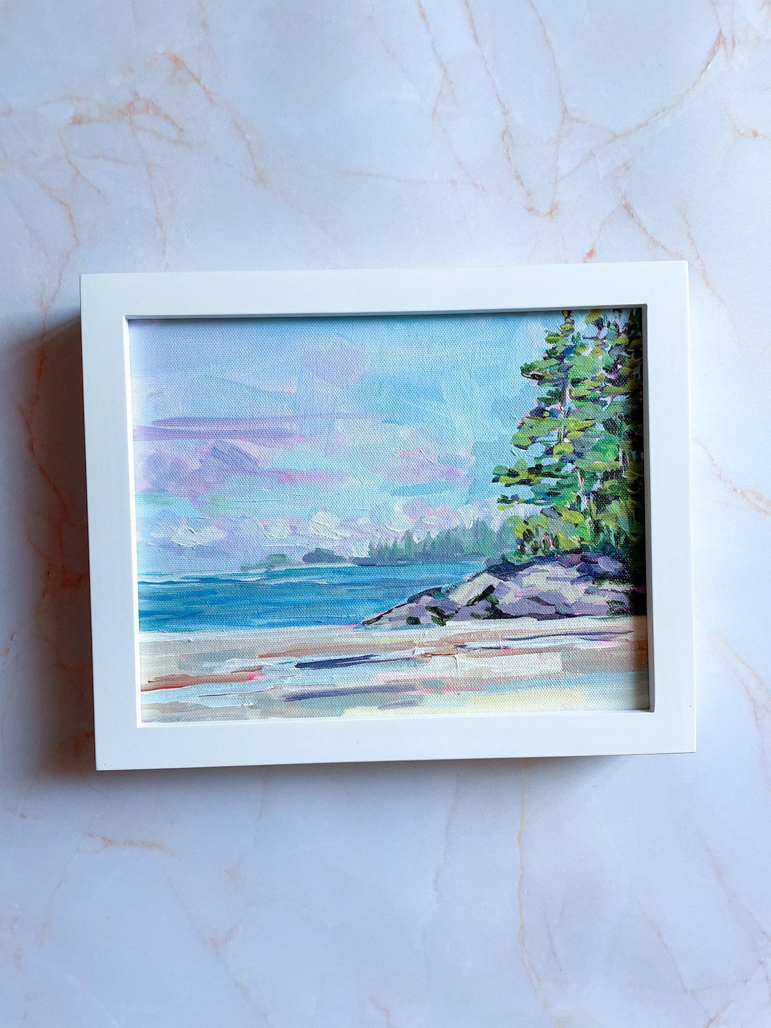 Middle Beach I, Tofino | Original Painting | 8x10-Original Painting-Amy Dixon Art + Design