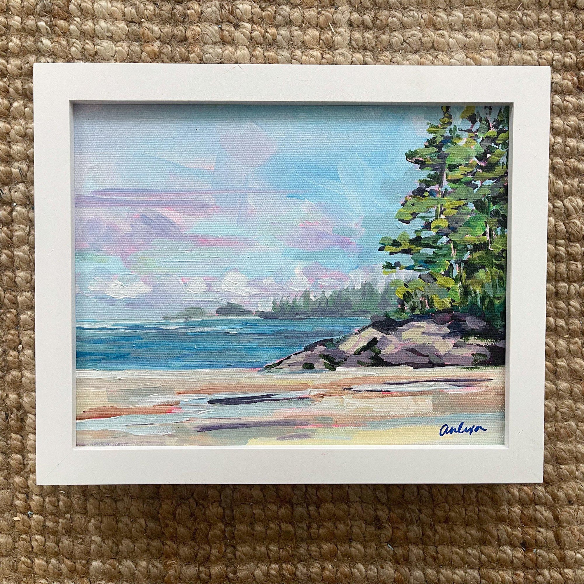 Middle Beach I, Tofino | Original Painting | 8x10-Original Painting-Amy Dixon Art + Design