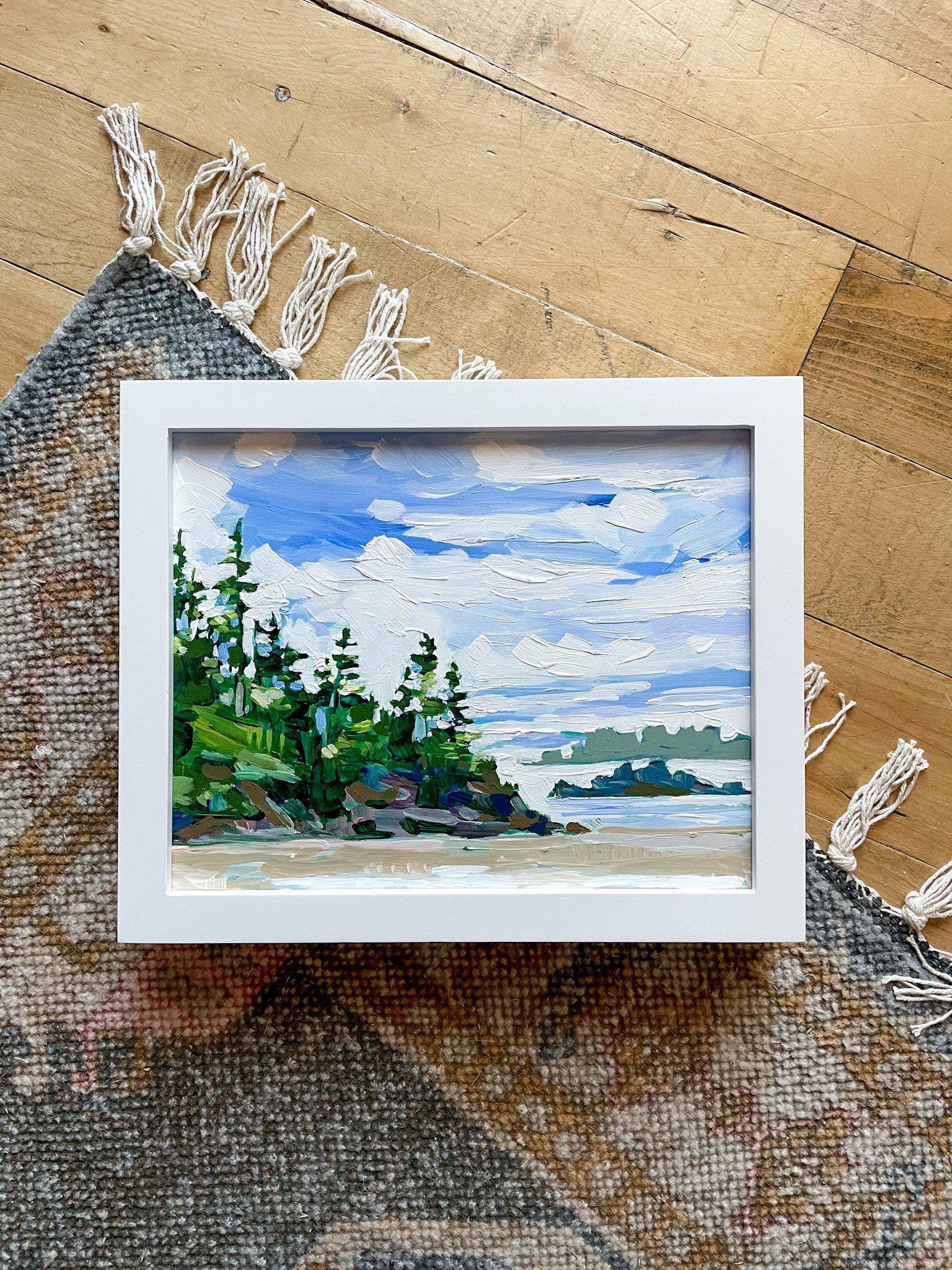 Middle Beach II, Tofino | Original Painting | 8x10-Original Painting-Amy Dixon Art + Design