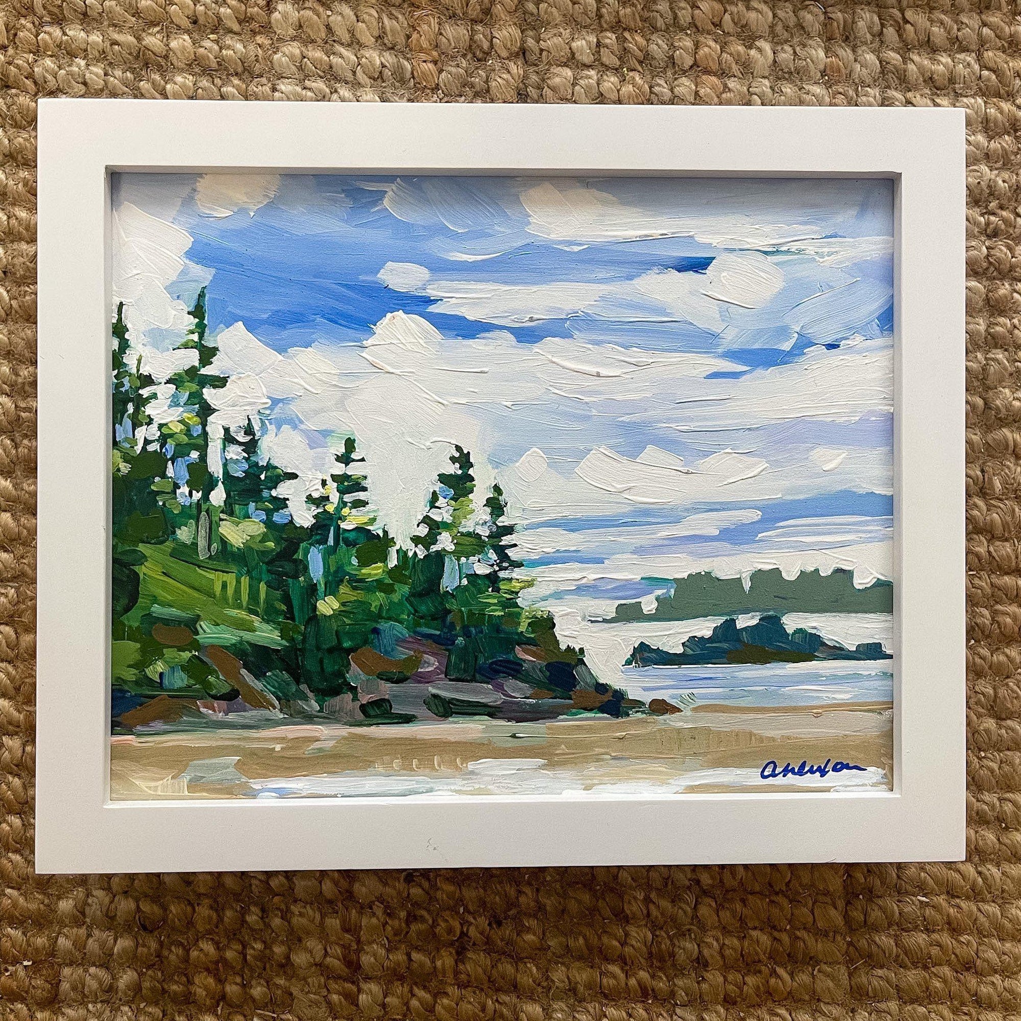 Middle Beach II, Tofino | Original Painting | 8x10-Original Painting-Amy Dixon Art + Design