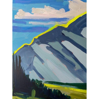 Mountain Marsh, 24x72-Original Painting-Amy Dixon Art + Design