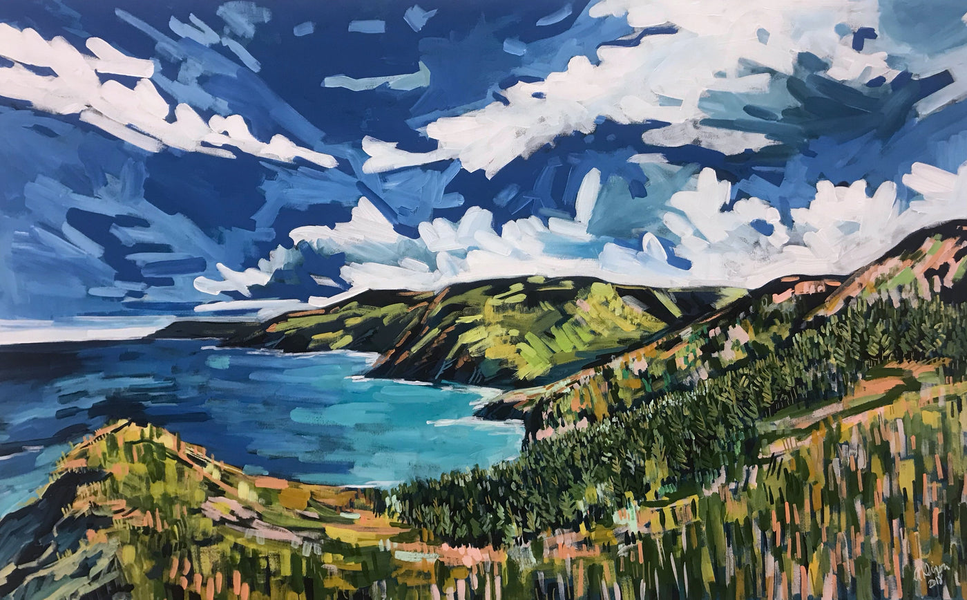 North of the Mountain, 48x36-Original Painting-Amy Dixon Art + Design
