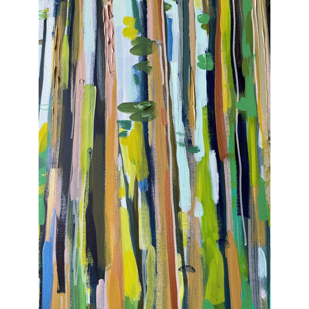 Deep Woods | Original Painting | 30x60 |-Original Painting-Amy Dixon Art + Design