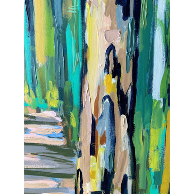 Deep Woods | Original Painting | 30x60 |-Original Painting-Amy Dixon Art + Design