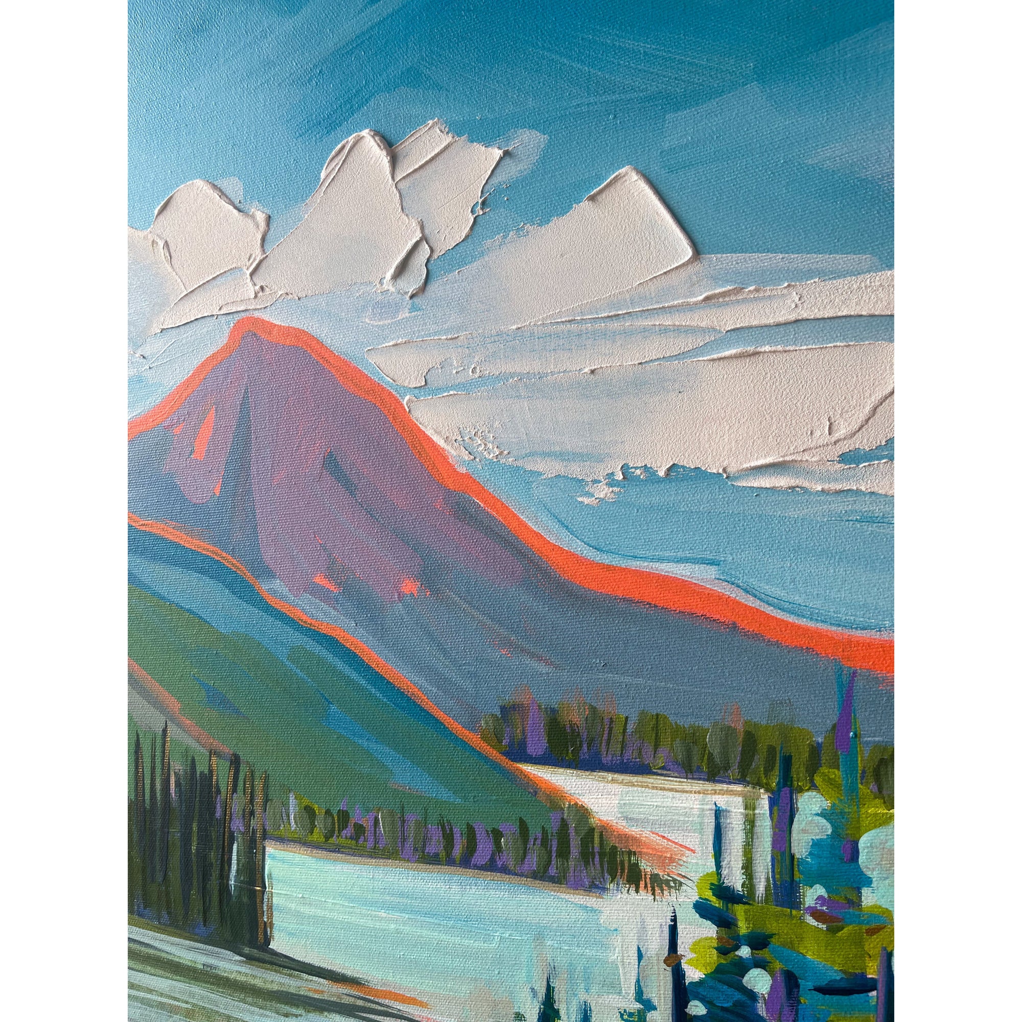 Mountain 2, 24x36-Original Painting-Amy Dixon Art + Design