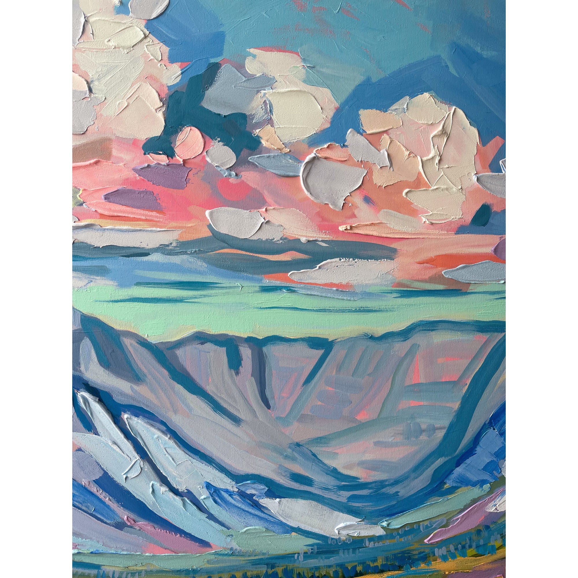 Mountain 8, 48x36-Original Painting-Amy Dixon Art + Design