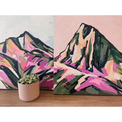Pyramid Mountain | 24x30 | Acrylic on Canvas-Original Painting-Amy Dixon Art + Design