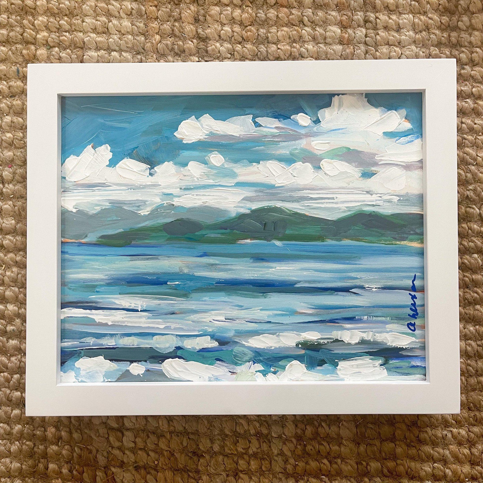 Qualicum Bay I | Original Painting | 8x10-Original Painting-Amy Dixon Art + Design