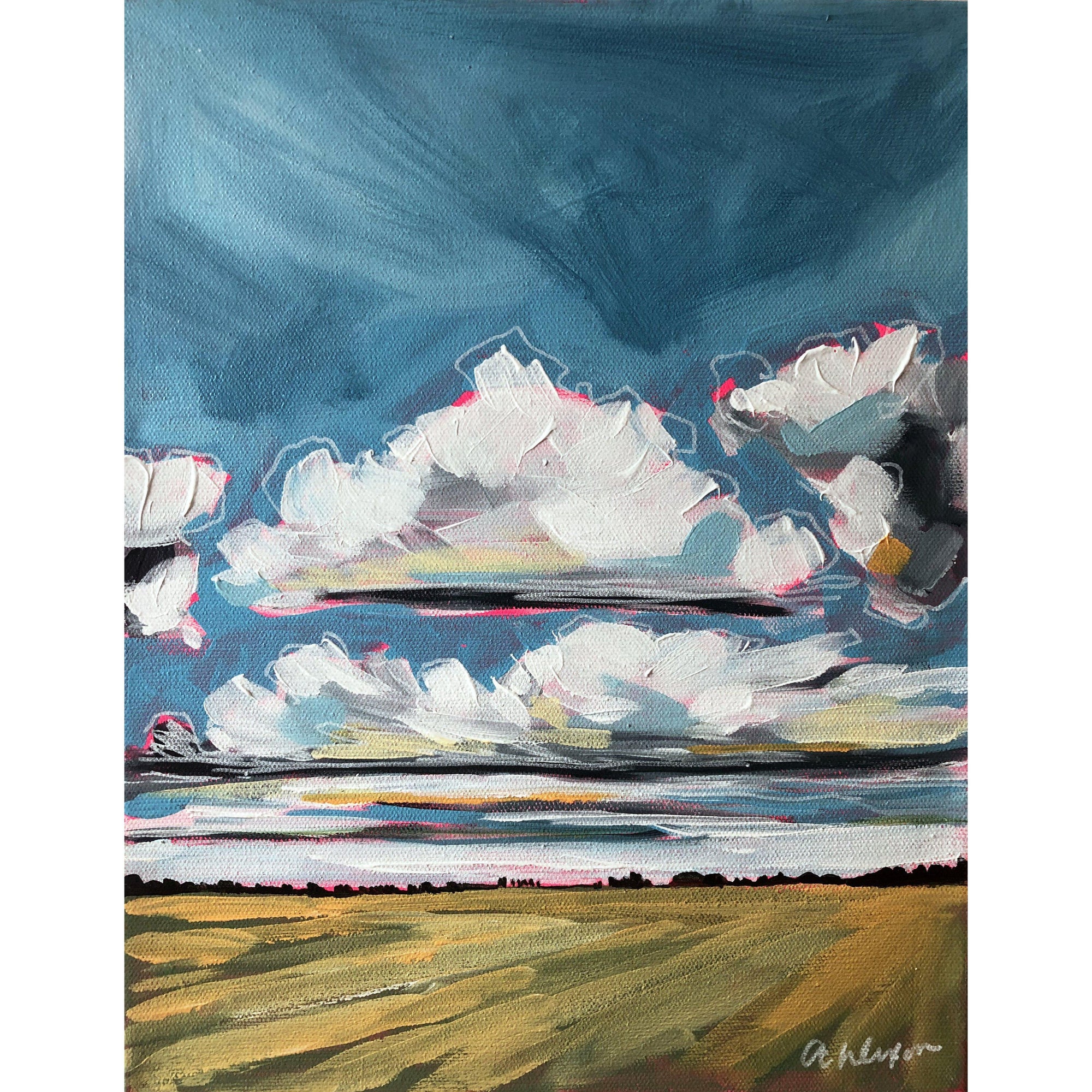 Range Road 21, 11x14-Original Painting-Amy Dixon Art + Design