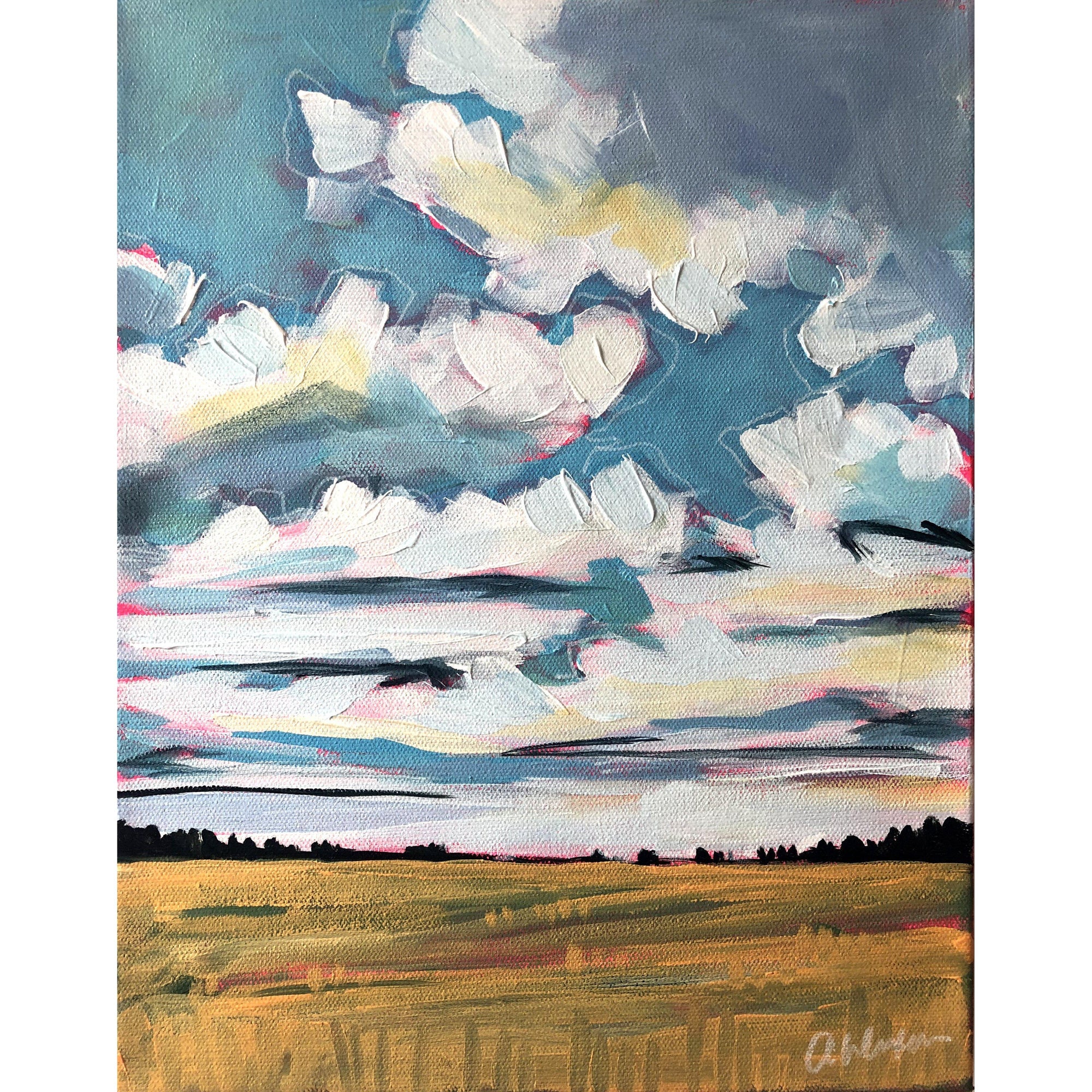 Range Road 22, 11x14-Original Painting-Amy Dixon Art + Design