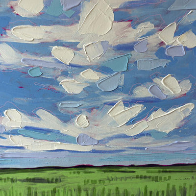 Edmonton Artist Amy Dixon Art Range Road 3, 12x12-Original Painting