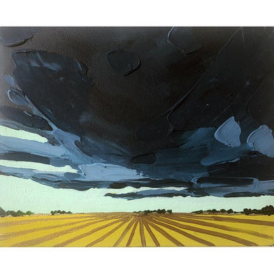 Edmonton Artist Amy Dixon Art Range Road 34, 10x8-Original Painting