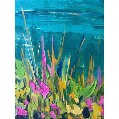 Rummel Lake, 36x48-Original Painting-Amy Dixon Art + Design