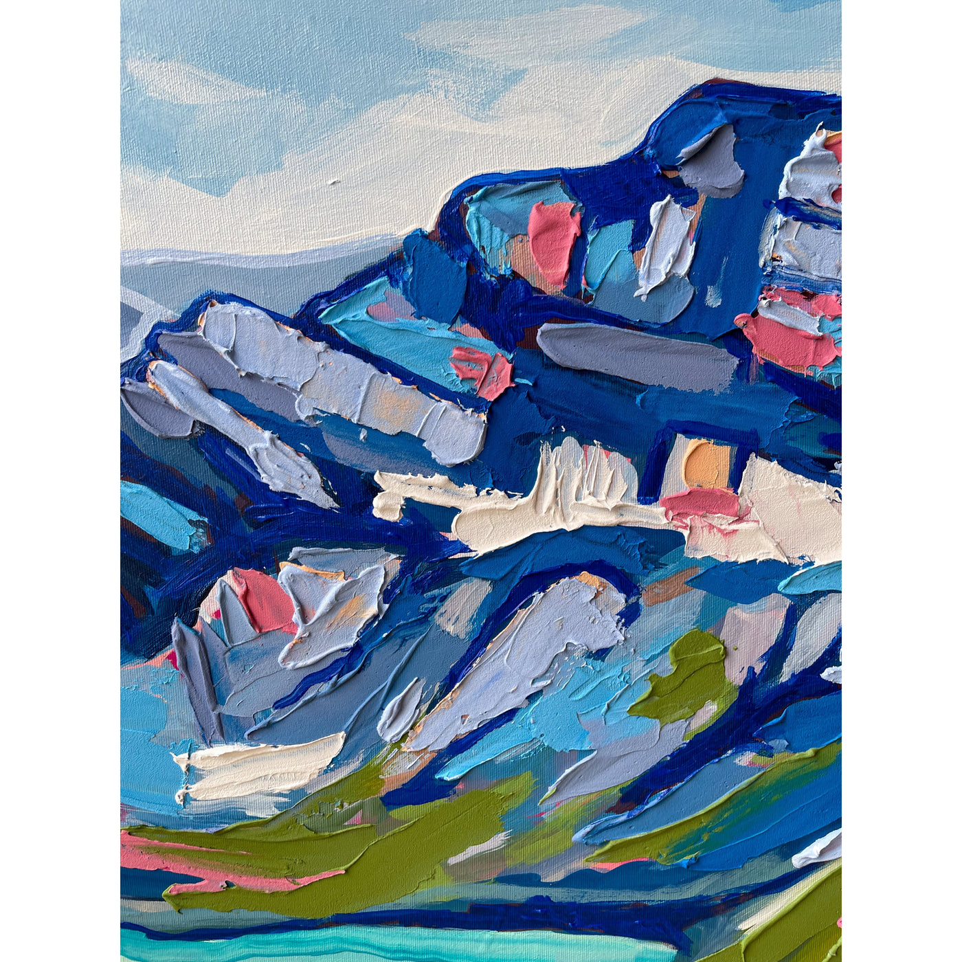 Mountain 3, 36x24-Original Painting-Amy Dixon Art + Design
