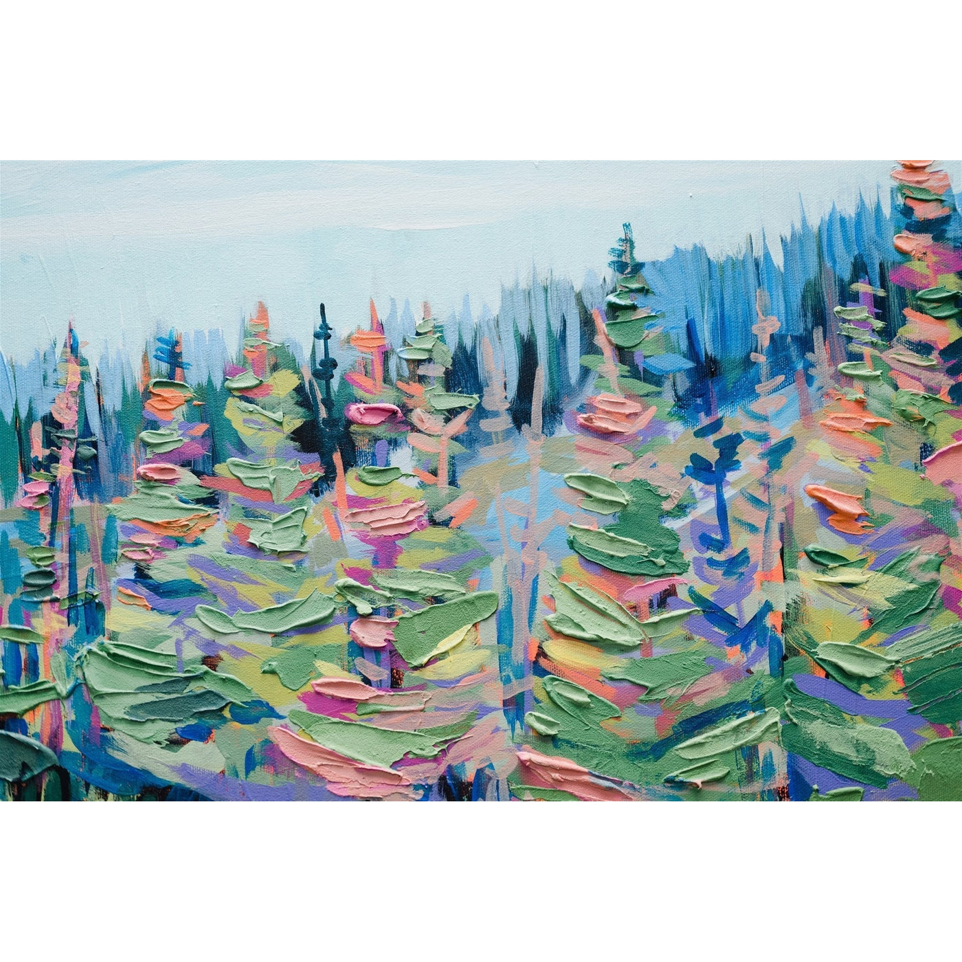 Mountain 13, 24x72-Original Painting-Amy Dixon Art + Design