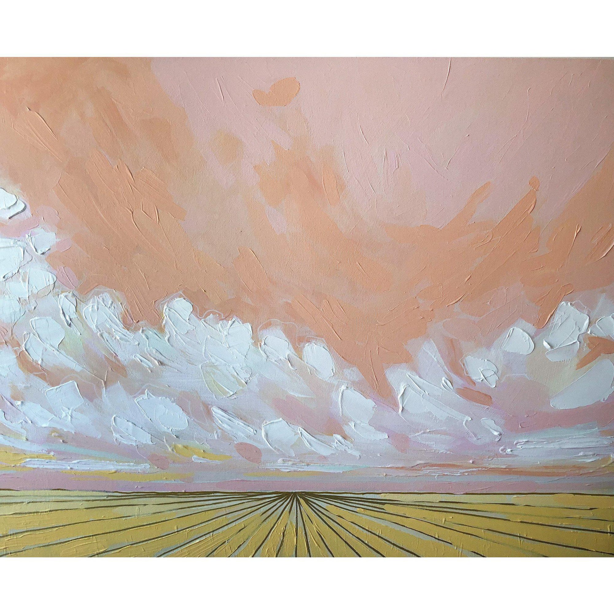 Amy Dixon art artist edmonton alberta prairie landscape canola field clouds