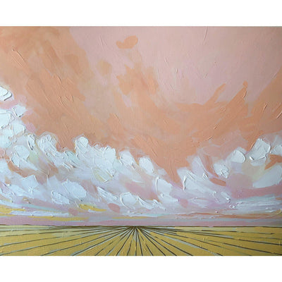 Amy Dixon art artist edmonton alberta prairie landscape canola field clouds