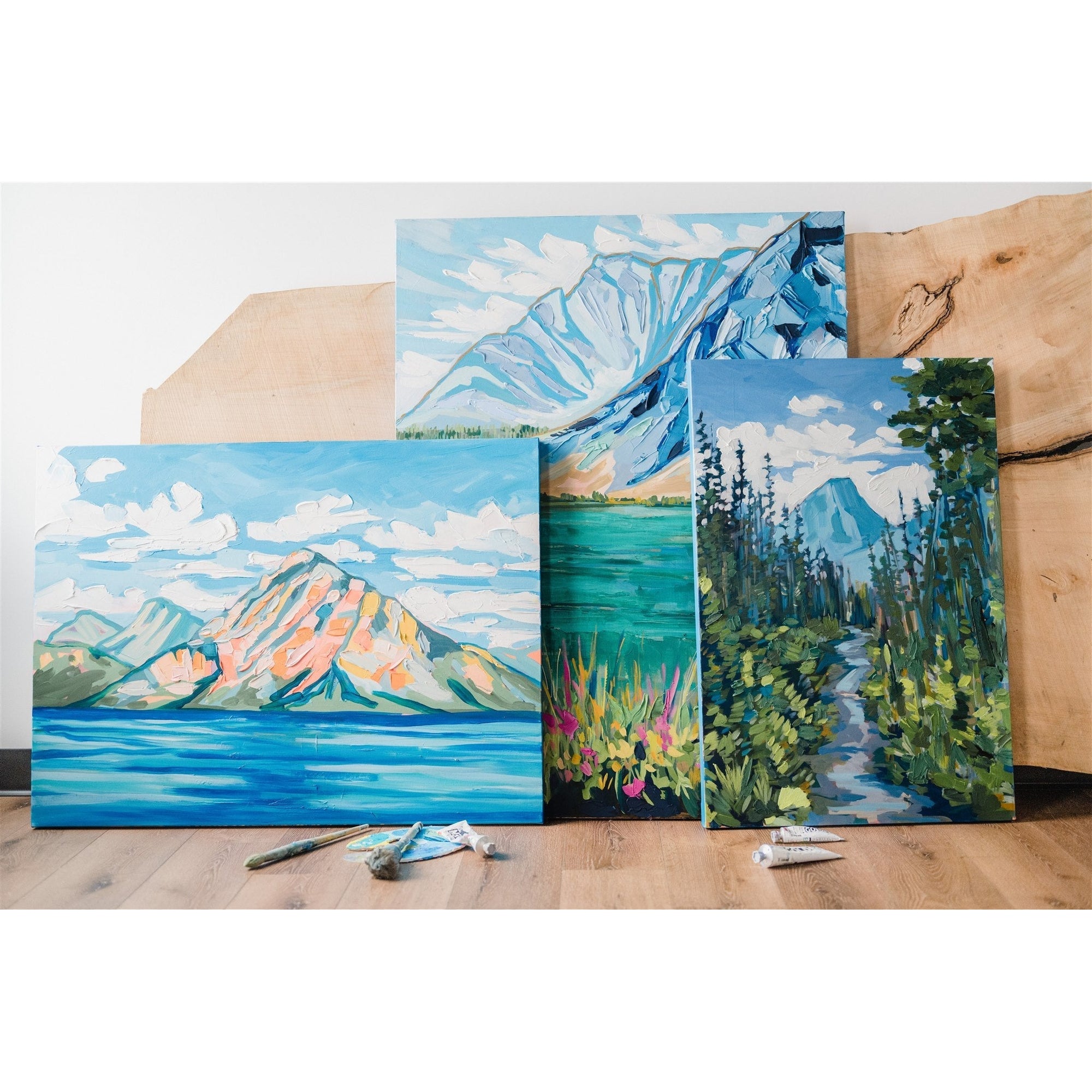 Trail Tops, 24x36-Original Painting-Amy Dixon Art + Design