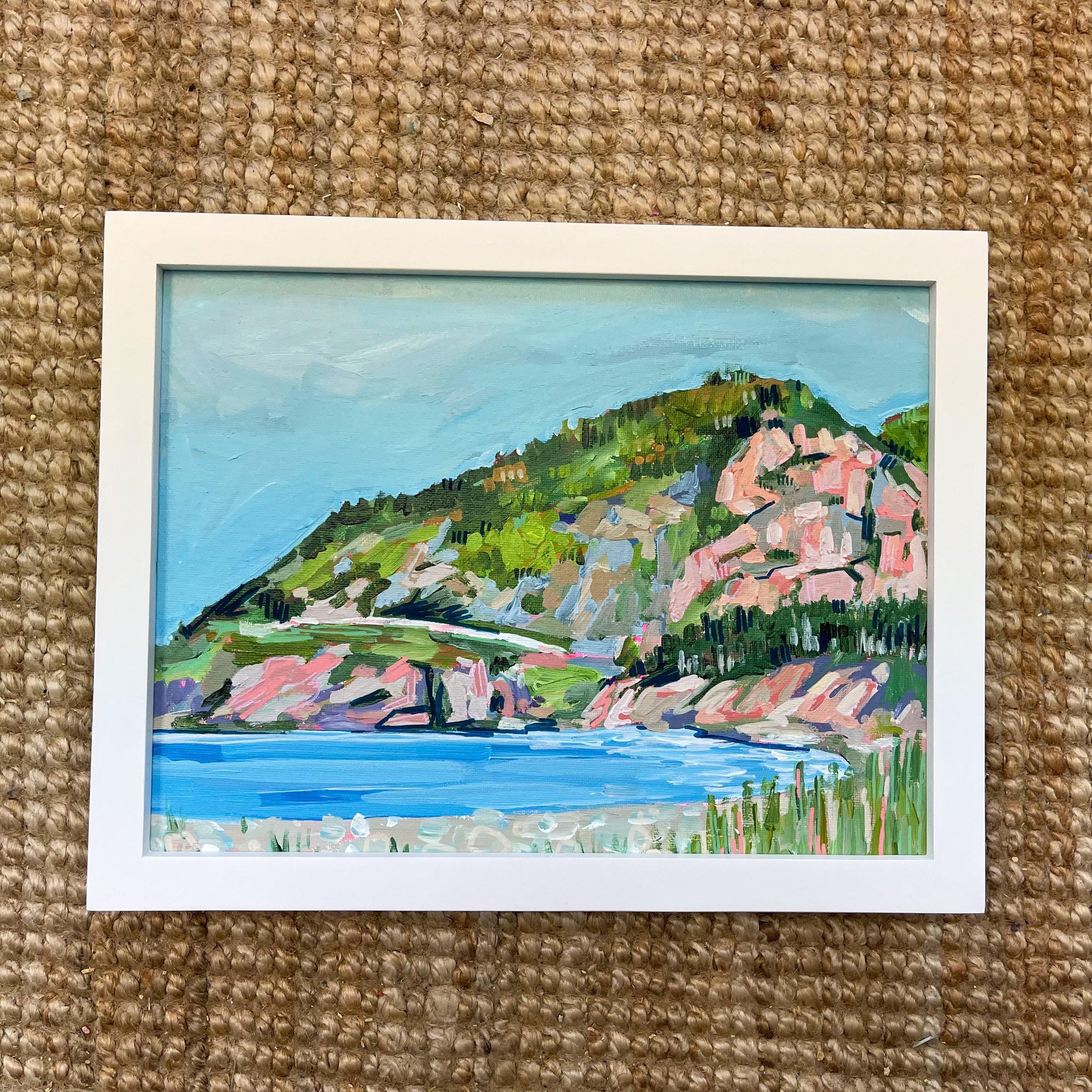 View from Le Buttereau, Cheticamp | Original Painting | 9x12-Original Painting-Amy Dixon Art + Design