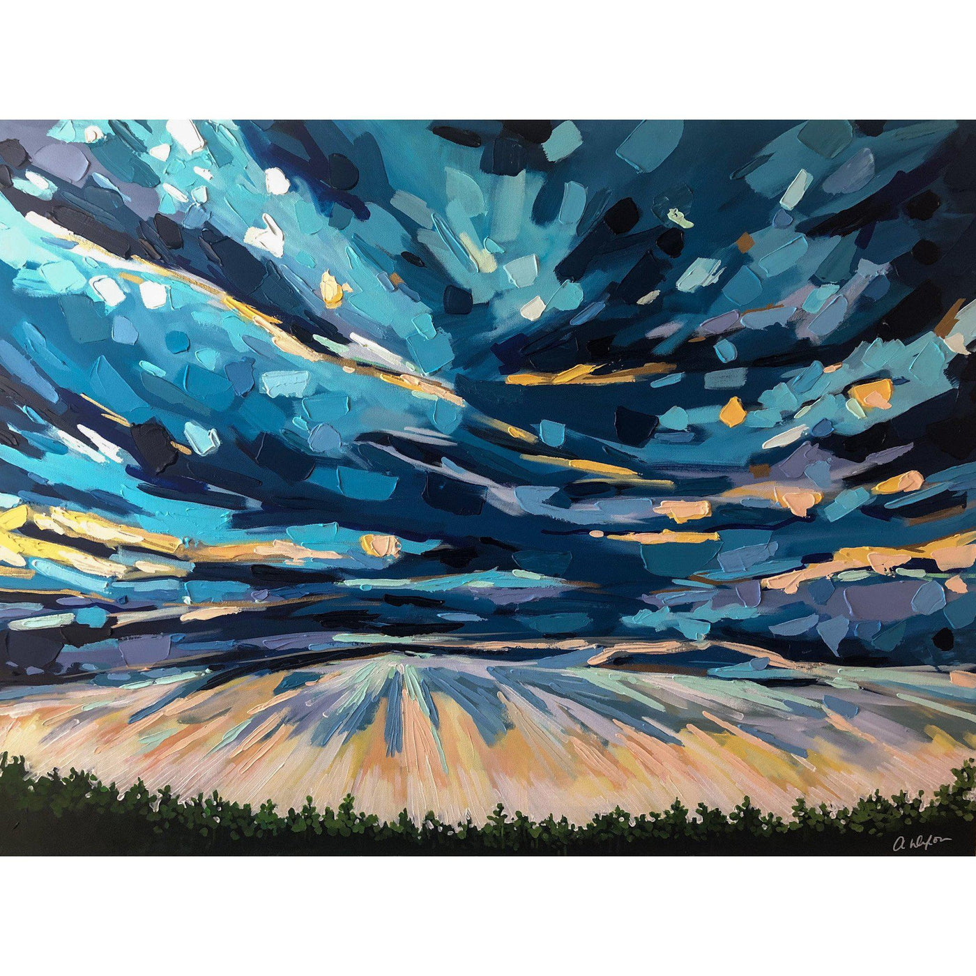 Amy Dixon art artist edmonton alberta prairie landscape clouds